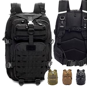 Mochila Tática Super Assault 37L com Bolsa Témica - 600D Impermeável