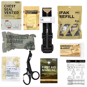 Refil Kit APH Tático Rhino Rescue 7 Itens - Reposição para IFAK e Primeiros Socorros