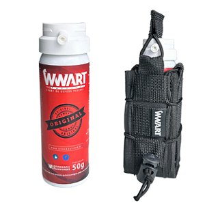 Spray de Pimenta + Porta Spray Molle para Cinto ou Colete Tático
