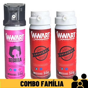 Combo Defesa Familiar Spray de Pimenta - 3 Unidades