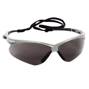 Oculos Tático de proteção Nemesis Prata lente Preta 47383