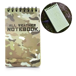 Caderno de Notas Tático a Prova d'agua