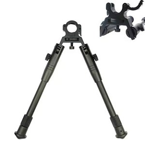 Bipé Dobrável  Fixável em Cano para Rifles e Carabinas - Bipod