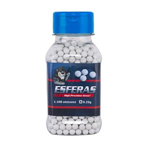 BBs Airsoft 0,25g 6mm High Precision Leão 1100 Unidades