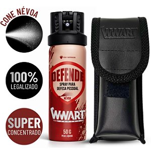 Combo Spray de Pimenta + Porta Spray Couro para Cinto