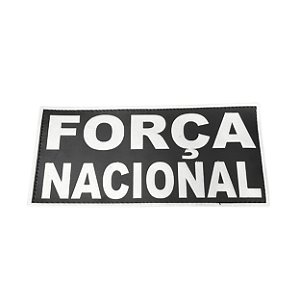 Patch Emborrachado Força Nacional 20x10