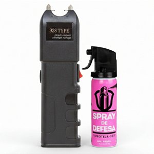 Kit Defesa Pessoal para Mulheres Taser + Spray de Defesa