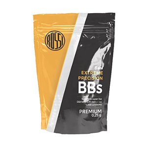 BBs Airsoft 0,25g Extreme Precision 6MM Rossi - 4000 Un