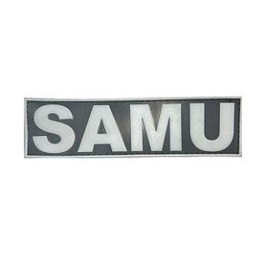 Emborrachado SAMU para bornal 17x5