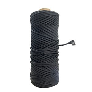 100 Metros de Corda Paracord Tática 7 Filamentos 4.0MM – Preto