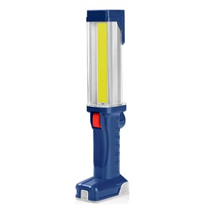 Lanterna de Mão e Trabalho 700 Lúmen Recarregável com Luz COB Ultra Brilhante