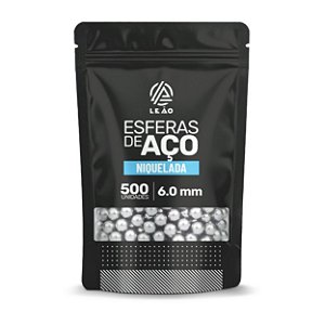 Esferas de Metal Niquelado 6mm Leão - 500 Unidades