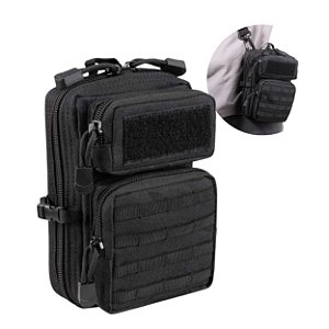 Bolsa Tática Mini Mochila Compacta Multiuso