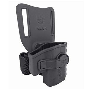 Coldre de Perna Eagle FIT Mid-Ride Bélica - Preto