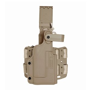 Coldre de perna Black LIGHT Bélica p\ Pistolas com lanterna - Coyote