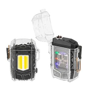 Isqueiro Infinito Anti-vento de Plasma a Prova D'água Multifunção - Preto