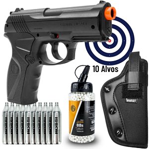 Pistola de Airsoft Co2 Rossi C11 6mm + Combo FULL