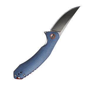 Faca Tática Dobrável Ember Blue Cabo Clip Bolso Premium