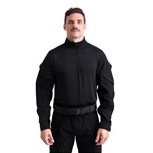 Combat Shirt Preta BR Force Rapinna UV Ripstop