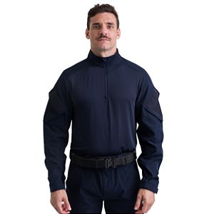Camisa Tática de Combate Rapinna UV Ripstop - Azul Marinho