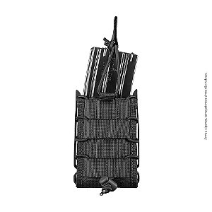 Porta Carregador de Fuzil Modular Preto Invictus Reload 5.56