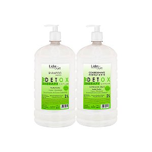 SHAMPOO E CONDICIONADOR DETOX TERAPY CAPILAR HIGIENIZADOR LAVATÓRIO - 2 LT LIGHT HAIR