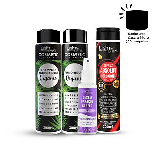 Kit Liso dos Sonhos - Efeito Liso Prolongado e Sedoso - Light Hair