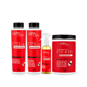 Kit - Cauterização Reparação Total Cicatri -  Light Hair