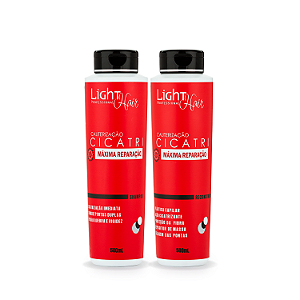 Kit - Shampoo e Reconstrutor Cauterização Cicatri -  Light Hair