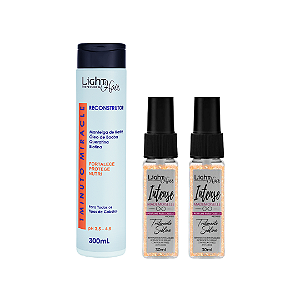 Kit Reconstrutor Miracle 1 Minuto + Perfume de Cabelo 30ml Cuidado e Magia - Light Hair