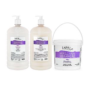 Kit Lavatório Mandioca Shampoo e Condicionador 2L + Máscara 2,5Kg