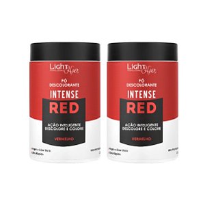 Kit 2 Pó Descolorante Intense Red Descolore Colorindo Vermelho - Light Hair