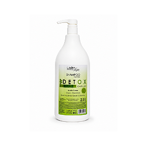 Shampoo Detox Profissional 2,5L Menthol Light Hair Para Caspa e Oleosidade