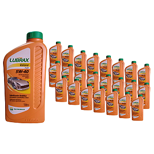 Caixa Óleo Lubrax Valora SN 5W40 Sintético – 24 Litros (24x1L)