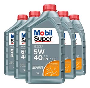 Óleo Mobil Super 5w40 Sintético Cx Com 24 Unidades Nf
