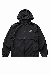 JAQUETA CORTA VENTO NEW LIFE EMBROIDERY STAR BLACK