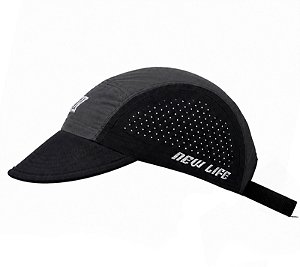 BONÉ 5 PANEL NEW LIFE RUNNER BLACK GRAY