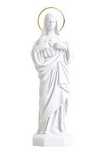 Sagrado Coração de Maria com Auréola Banhada a Ouro 30 cm
