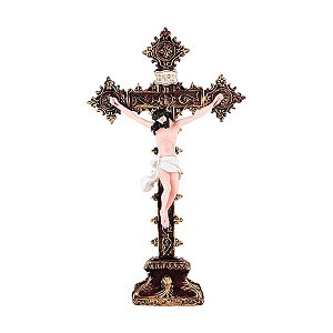 Crucifixo de resina  30 cm