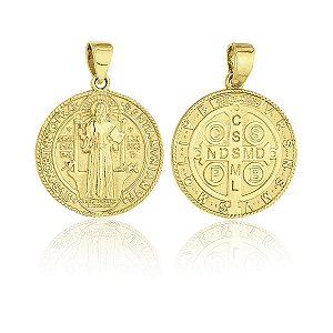 Medalha de São Bento em Ouro 18 k