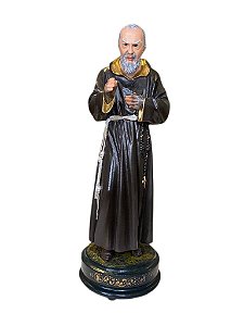 Escultura de Padre Pio em Resina
