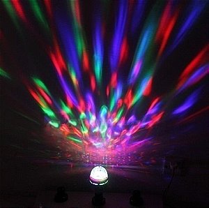 Lampada Led Rgb/audio/auto Efeito Nao Moom Scan Strobo