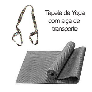 Tapete de Yoga com alça de transporte