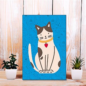 Quadro Decorativo - Gato flat design