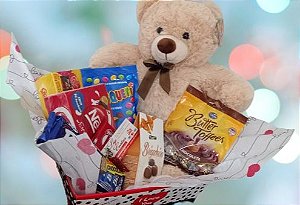 Cesta Chocolate com Amor