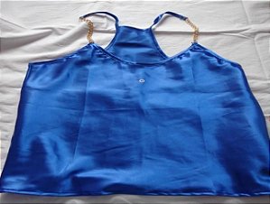 Blusa Social  Azul