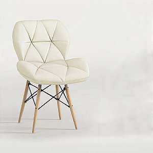 Cadeira Decorativa Slim Eiffel Bege Notável