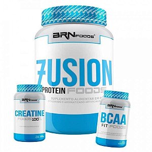 Kit Whey Protein 900g + BCAA 100g + Creatina 100g