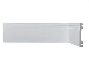 Rodapé Poliestireno branco 10 cm SLIM 1 FRISO- Valor por metro linear