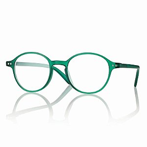 Óculos de Leitura Unissex Redondo Verde